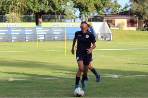 Yomerci Brito con la selección dominicana de fútbol