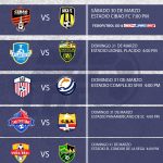 Partidos del LDF Apertura 2019 programados para el domingo 31 de marzo
