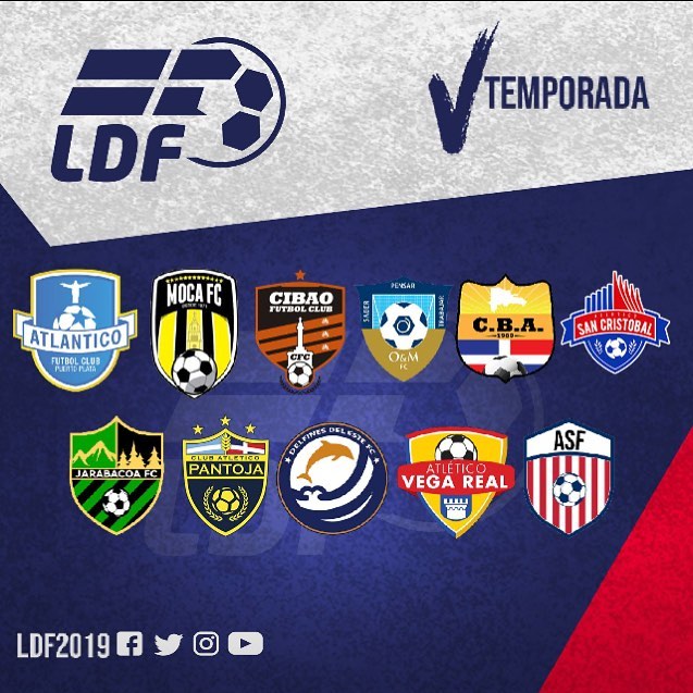 Equipos 5ta Liga Dominicana de Futbol